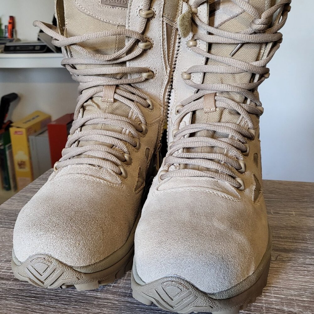 Reebok Duty Men's Rapid Response Tactical Comp Toe 8" Boot - Tan color